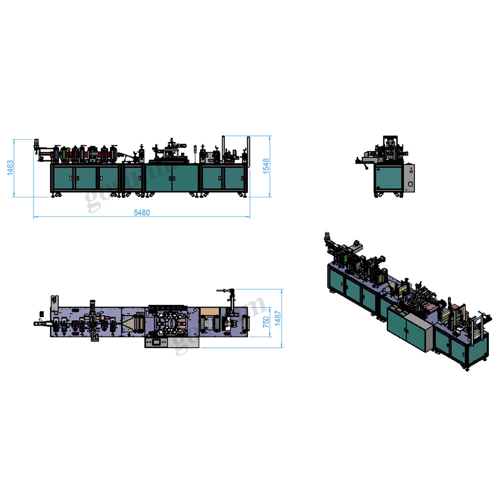 Automatische KN95-Maskenblattmaschine